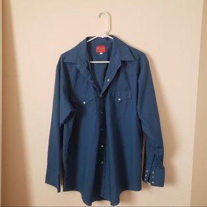 Solid Color Button Down Men’s L